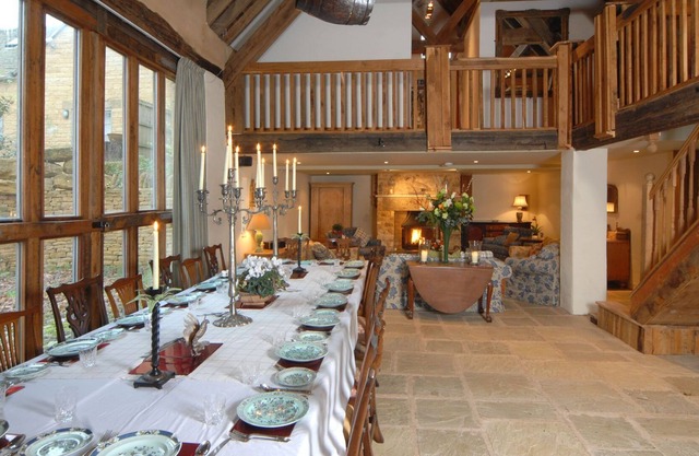 A wonderfully restored barn and a fabulously spacious home away from home.