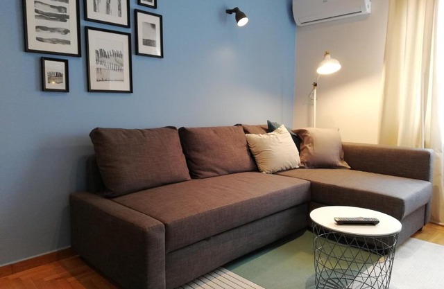 Acropolis cozy blue flat