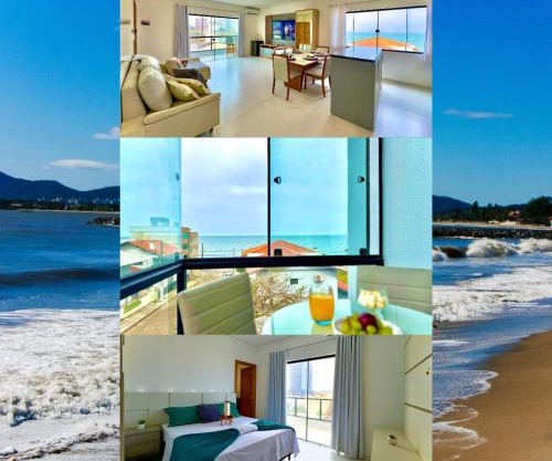 Apartamento Amplo com Vista Mar e Churrasqueira a 50m da Praia em Barra Velha