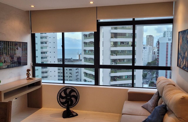 Apartamento com vista para o Mar e Piscina na cobertura.