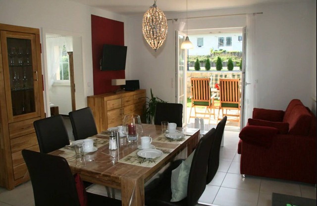 Apartment 1 on the ground floor with small terrace in the apartment building on Sonnenhügel