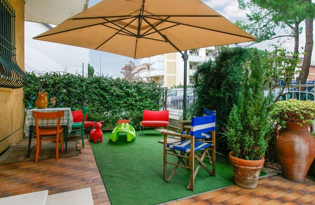 Apartment in the center of Riccione, the pearl of the Adriatic, near services, not far from the beau