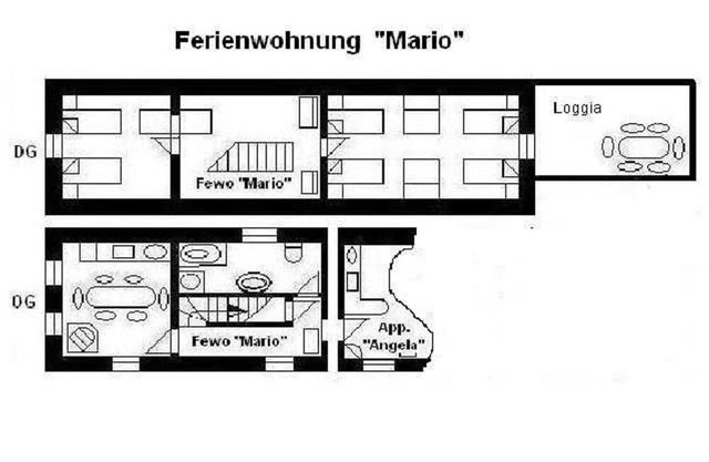 Apartment OM 3 = Mario - House OM for 1-19 persons, 23km to FFM-Nord
