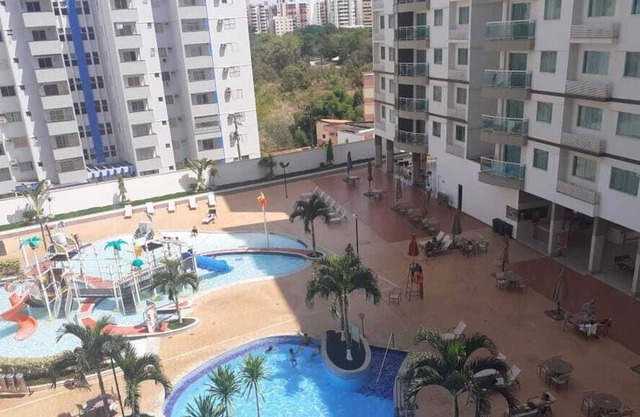 Apartment overlooking the swimming pools Prive Riviera Park Hotel - Caldas Novas.