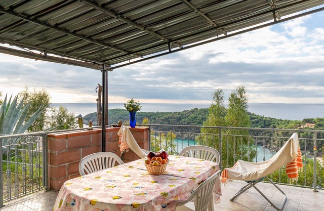 Apartment with Wi-Fi, Terrace with Sea View; Pets Allowed