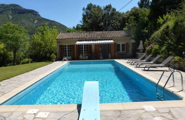 Around the pool and its superb view