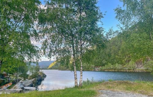 Awesome Home In Sævareid With Lake View