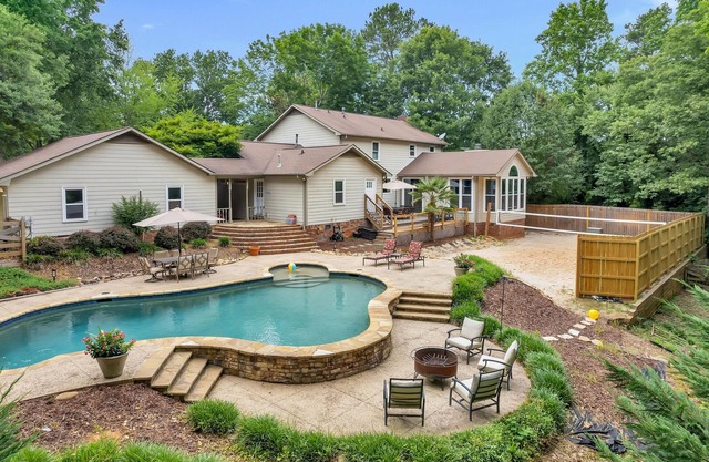 Backyard Beach with Pool