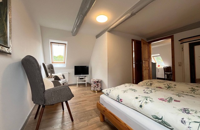 Baltic Sea vacation apartment 1-left/maisonette/upper floor with balcony - FeWo's am Gutshaus