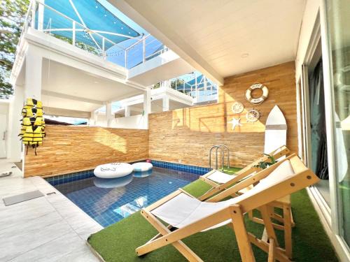 Beach home pool villa bangsaray