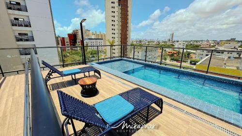 Beach Way c/Piscina na cobertura-Miramar Hospedagens