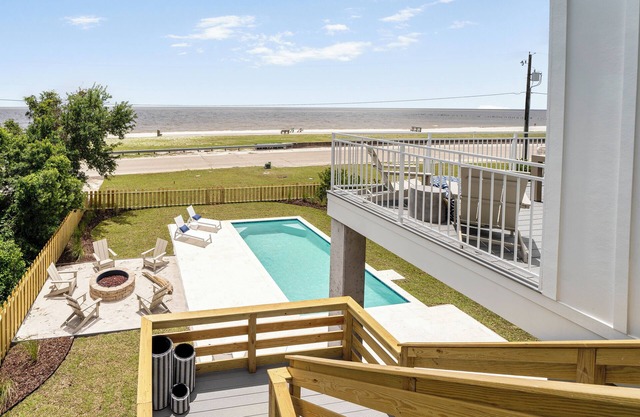 Beachfront Luxury Home - Pool, Firepit, VIEWS!