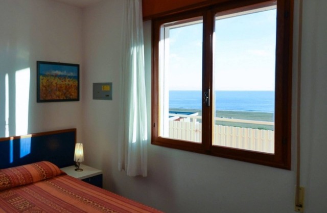 Beachside apartment with balcony