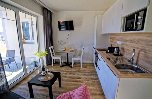 Beautiful apartment for 2 guests with WIFI, hot tub, TV, terrace and pets allowed