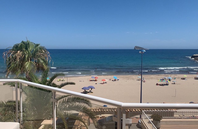 Beautiful beachfront apartment with different private terraces