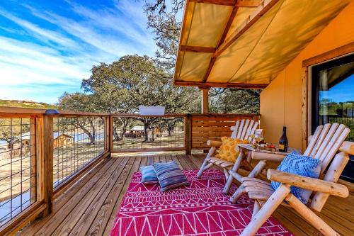 Beautiful Tented Cabin in Texas for Glamping by Guadalupe River