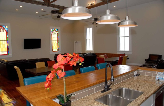 Beautifully Remodeled Old Chapel Ready For Lodging. Peaceful Setting.