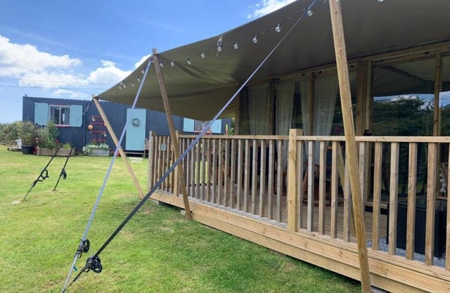 Boho Chic Glamping on the Rame Peninsula: Luxury Safari Tent for Families, pets