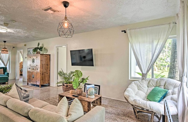 Boho Chic Home w/ Outdoor Oasis - Near Beach!