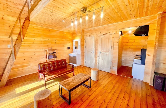 Bonfire BBQ and a new log house SUNXY KITOGE /Takashima Shiga