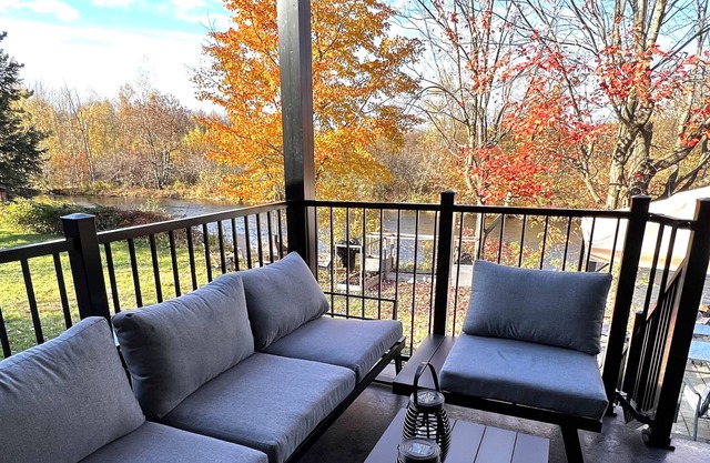 Bord de la riviere à Bromont