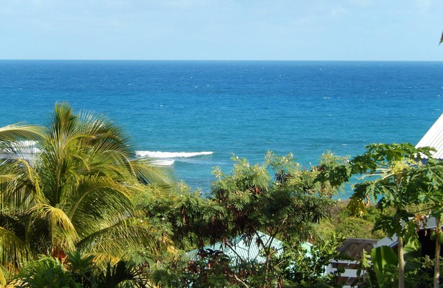 Bottom of Villa in Anse des Rochers with Beach, Sea View, Pool and Garden .