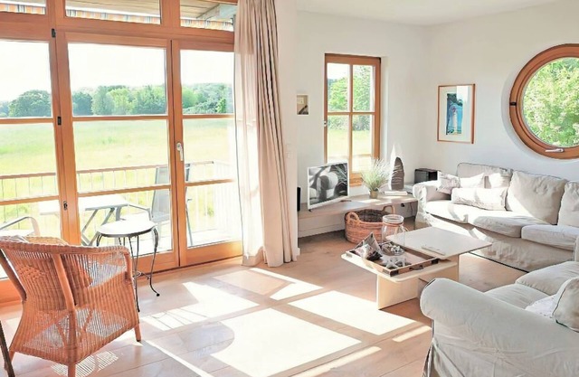 Bright and modern vacation apartment Sonnenblick with landscape view in Wittenbeck