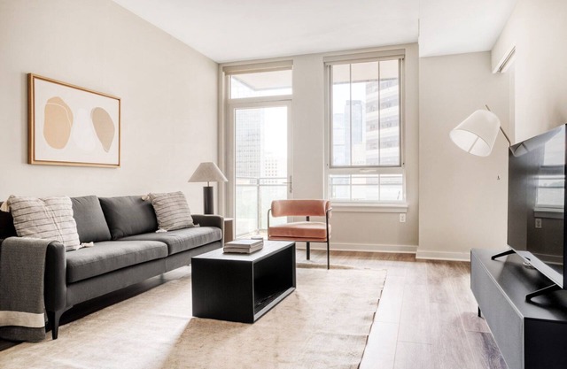 Bright Bethesda 1BR w/Gym, W/D & Lounge, steps to Metro, by Blueground