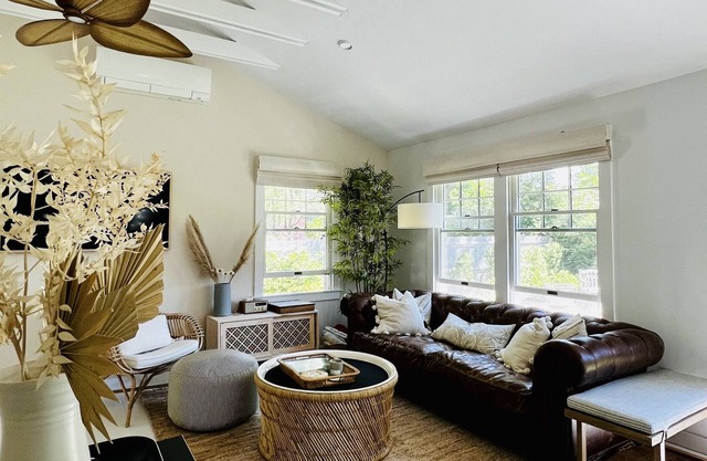 Bright Modern Boho Beach Cottage, Heated Pool Access, EV Charging hook up