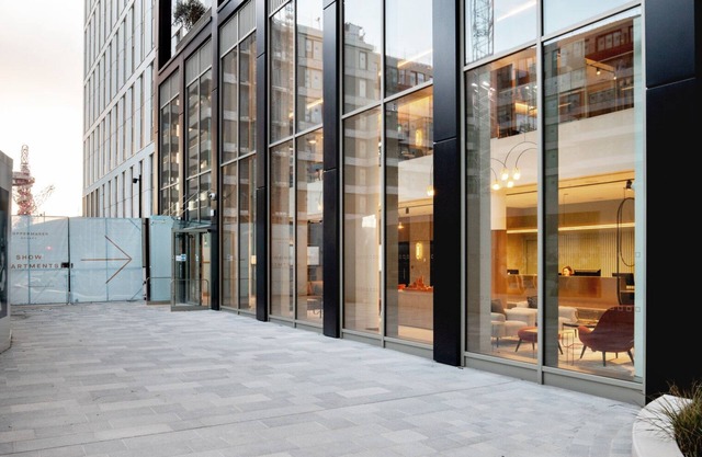 Bright Stratford 1BR w/Security & Gym, nr Train Station, by Blueground