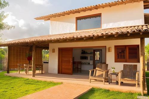 Brisa · casa com piscina, a 80 m do mar com café da manhã