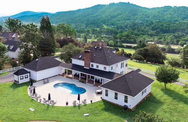 Burney Mountain Pool Estate | Luxury 5BR w/Pool & Views | 20 Min to Asheville