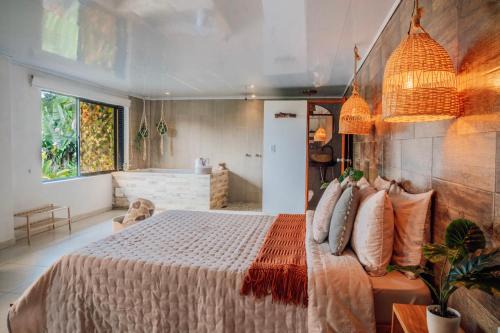 Cabañas con jacuzzi y chimenea - Casa Floral, Marinilla