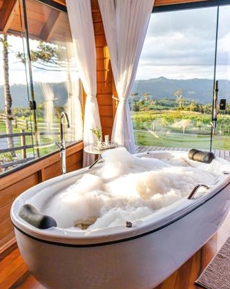 Cabana na montanha, com hidro e Vista espetacular