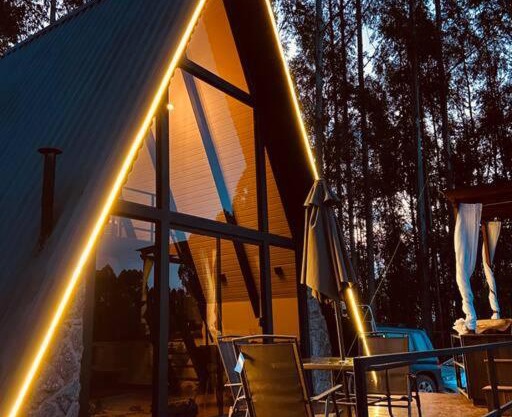 Cabana Raízes: A-Frame com vista para as montanhas
