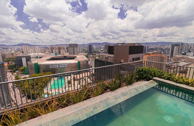 cabin allianz parque | pool | gym