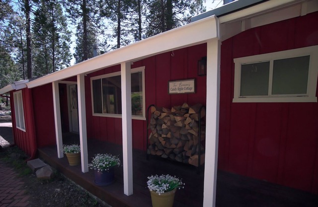 Cabin in the mountains with private lake and hot tub