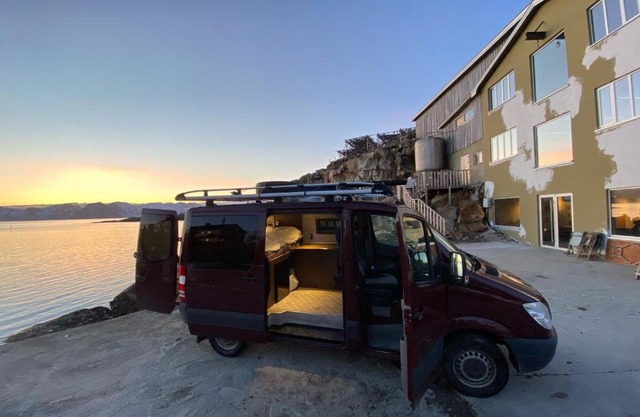 Campervan in the Lofoten Islands
