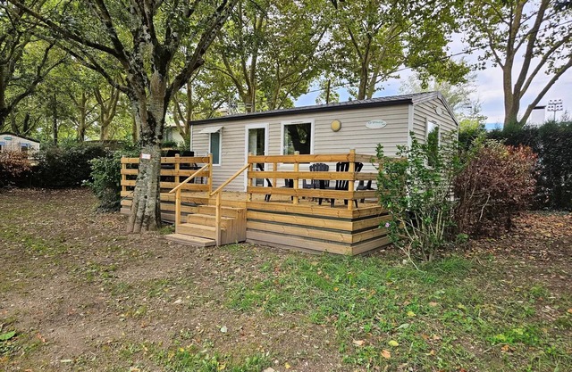 Camping le Moulin du Roy * - Mobile Home 2 bedrooms Comfort + Air conditioning 28 m² 4 to 5 people - 4 people included in the price