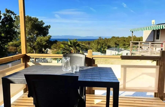Camping Tikayan Le Méditerranée * - Mobile home Tennessy Confort 2 rooms 2 people Air-conditioned