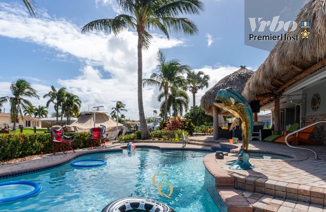 Canal Oasis W/Private Dock & Poolside Paradise!