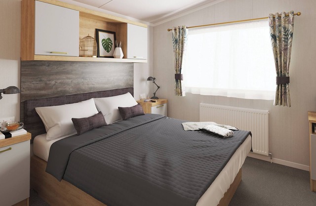 Caravan with one double and one twin.