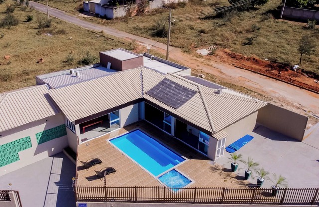 Casa à beira do Lago Corumbá, com uma vista incrível