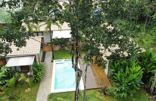 Casa Caju Trancoso- Chalet in condominium, Swimming pool/hydro, kitchen, barbecue.