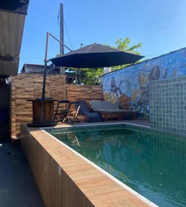 Casa com Piscina - Área da lazer familiar