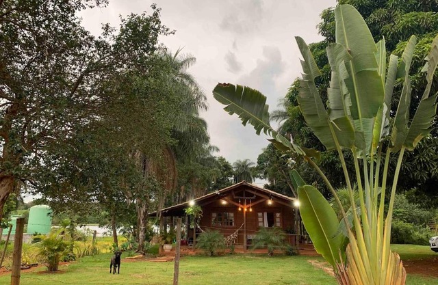 Casa de Madeira c/Fogão a lenha e lago para pesca
