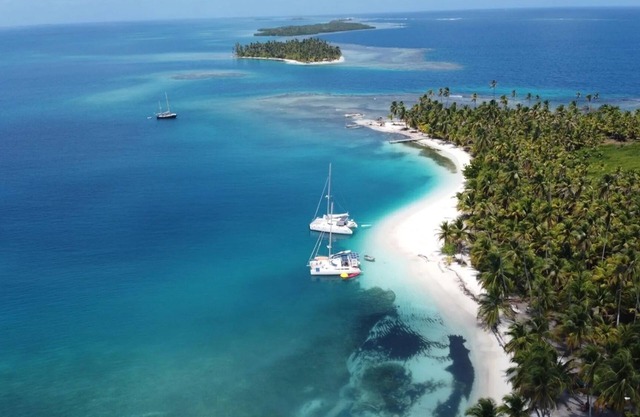 Catamaran, in San Blas, Panama, Guna Yala