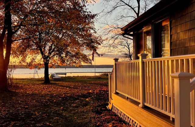 Cayuga Lake Living with Sunsets in the Village