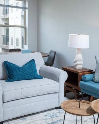 Central 1-BR Condo Assembly Row Gym & Pool Sleep 5