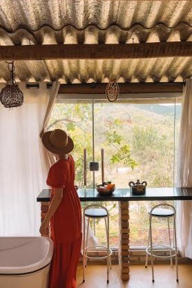 Chalé aconchegante, pertinho da cidade e conectada a natureza